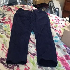 Navy blue blue jeans